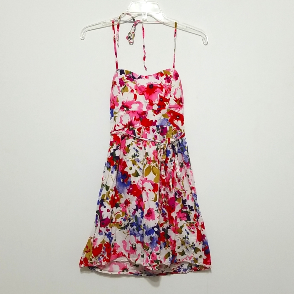 Floral Halter Dress Size Medium